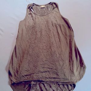 Sleeveless black cutout top